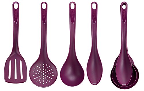 K115s414 dark ruby set de 4 spatules nylon aube...