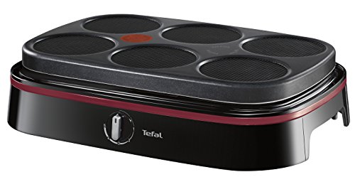 Py605813 crêpière party dual avec 3 plaques noi...