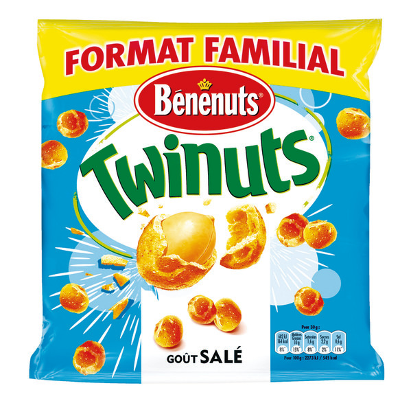 benenuts CACAHUÈTE ENROBÉE CROUSTILLANTE TWINUTS BÉNÉNUTS code EAN 3168930009450 