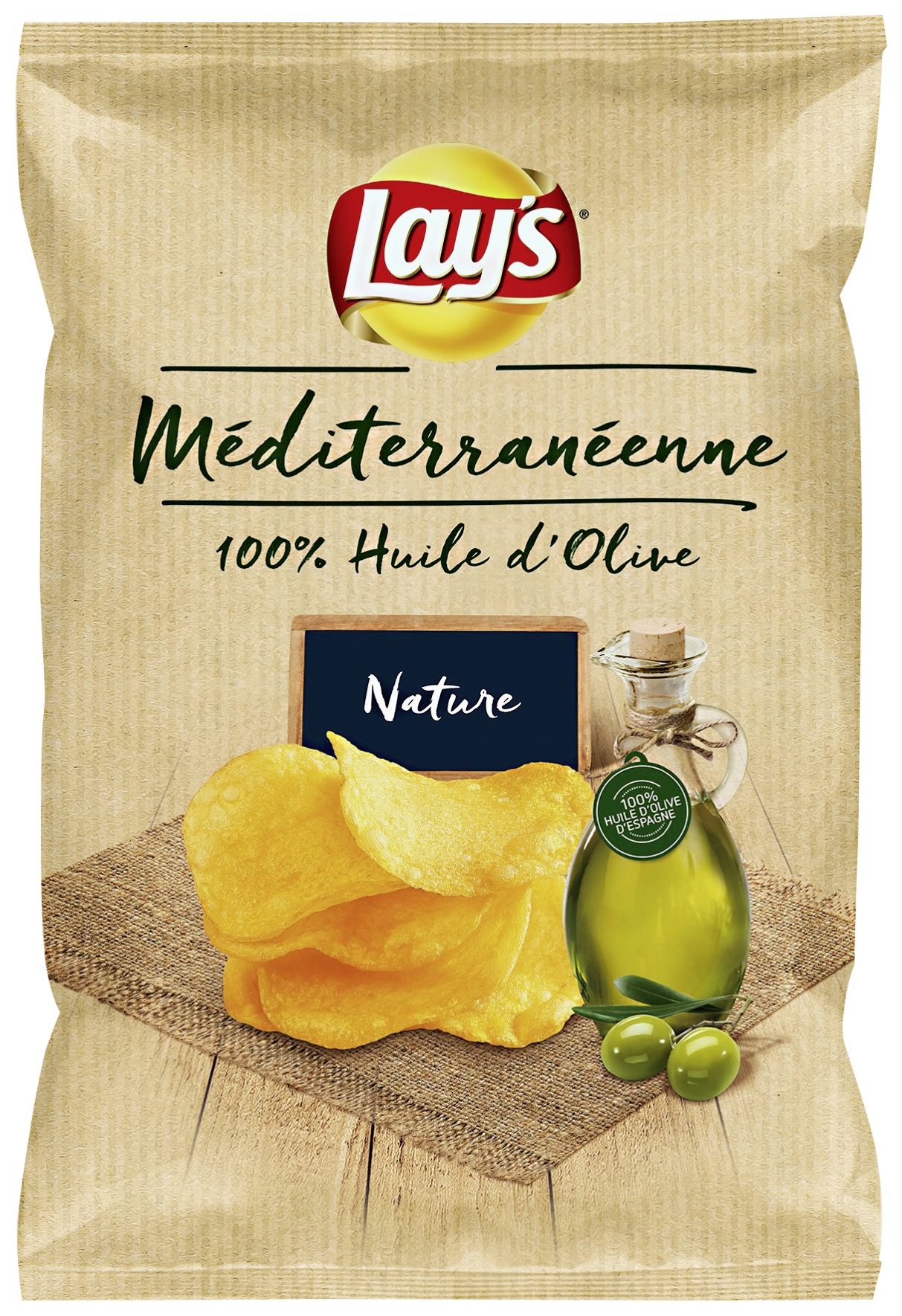 Chips méditerranéenne 100% huile d'olive nature Lay's 3168930009757 Lay's Chips méditerranéenne 100% huile d'olive nature Lay's 3168930009757 Lay's