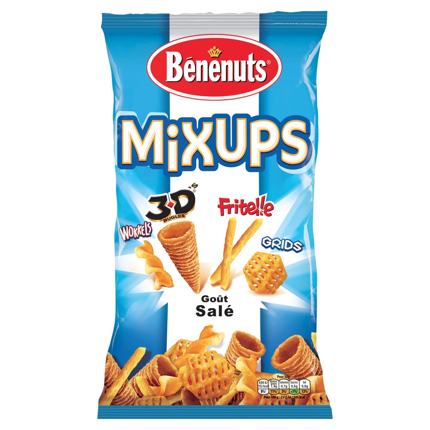 Biscuits apéritif Mix sale 3D BENENUTS