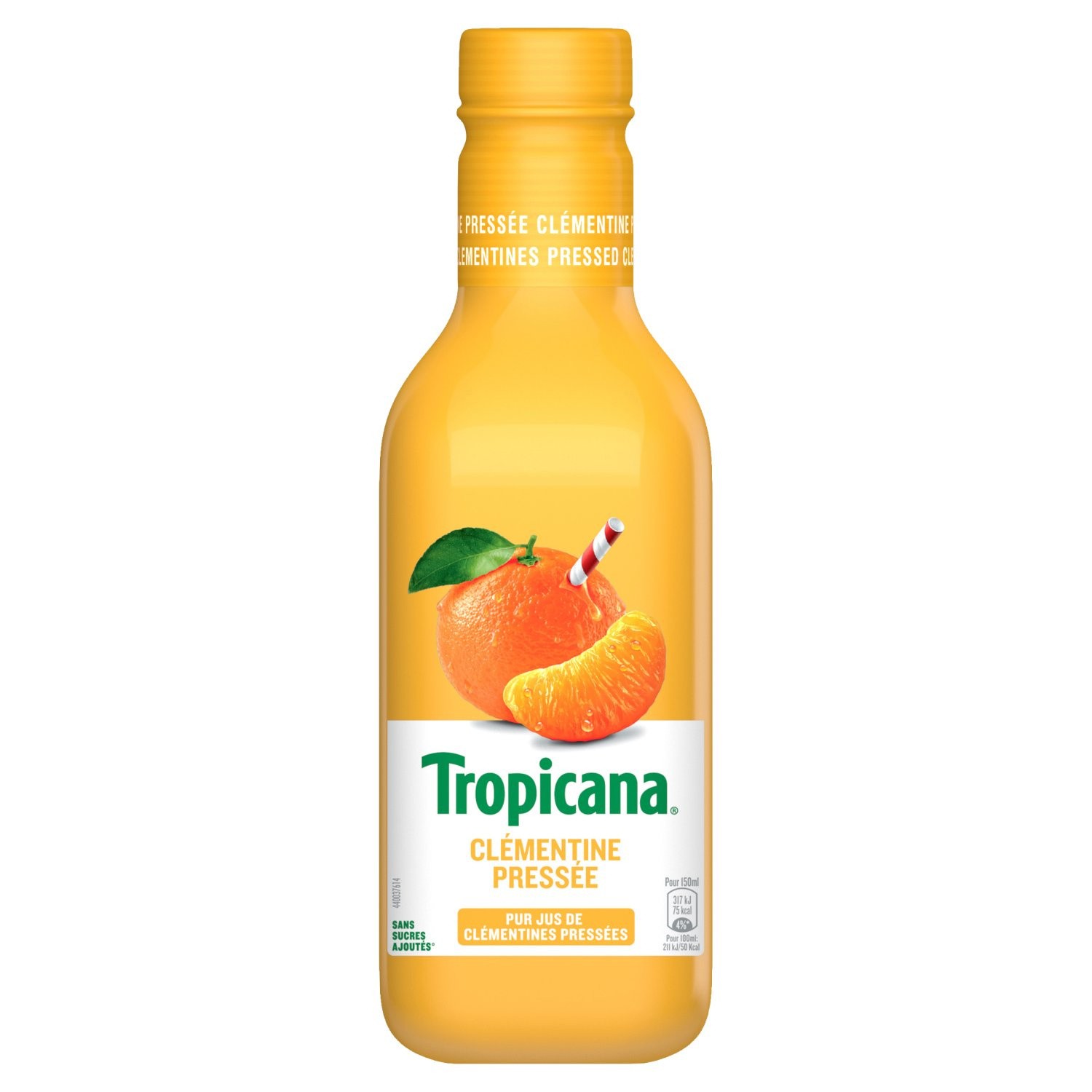 Jus de clémentine pressée sans sucres ajoutés T...