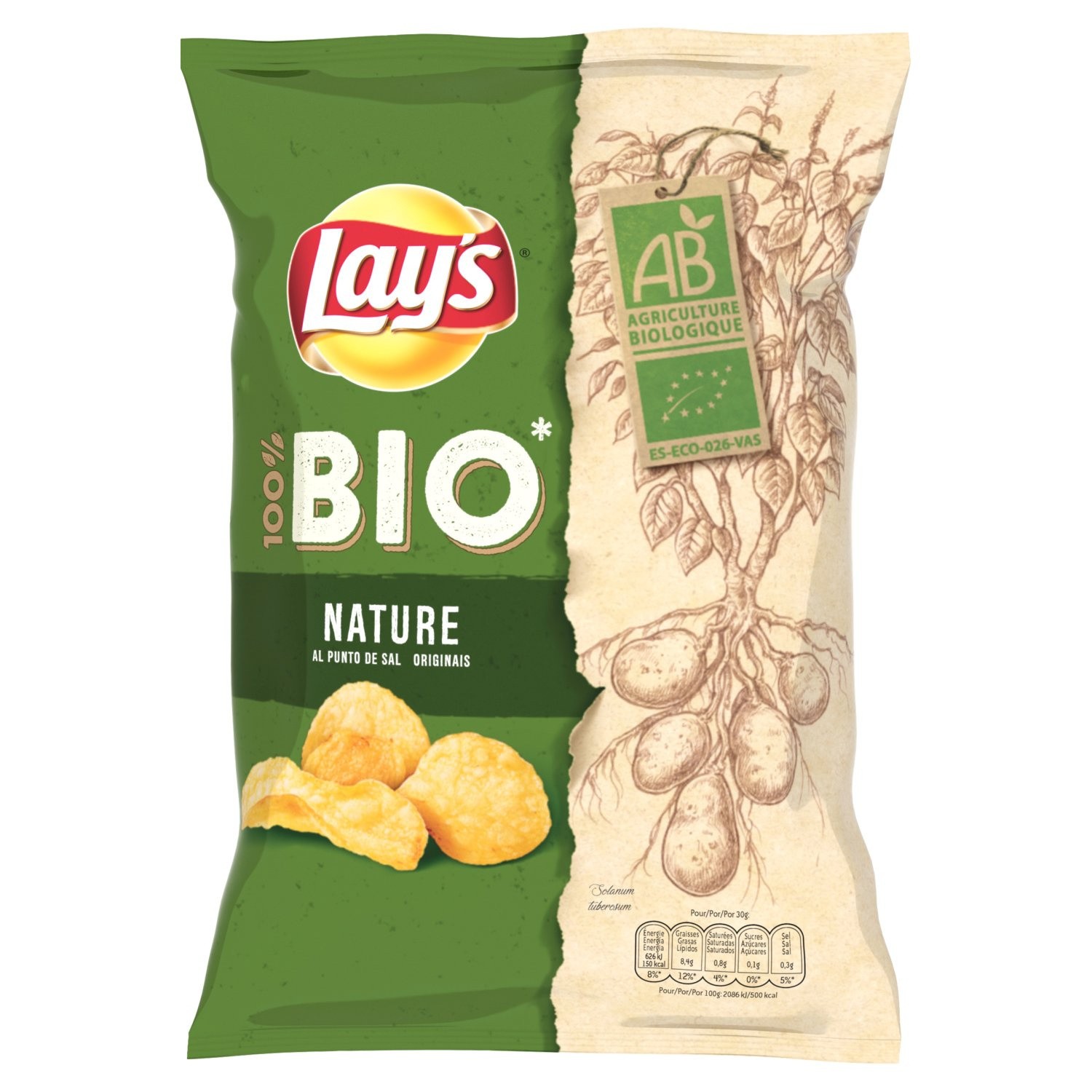 Chips nature Bio LAYS 3168930160441 LAY'S Chips nature Bio LAYS 3168930160441 LAY'S