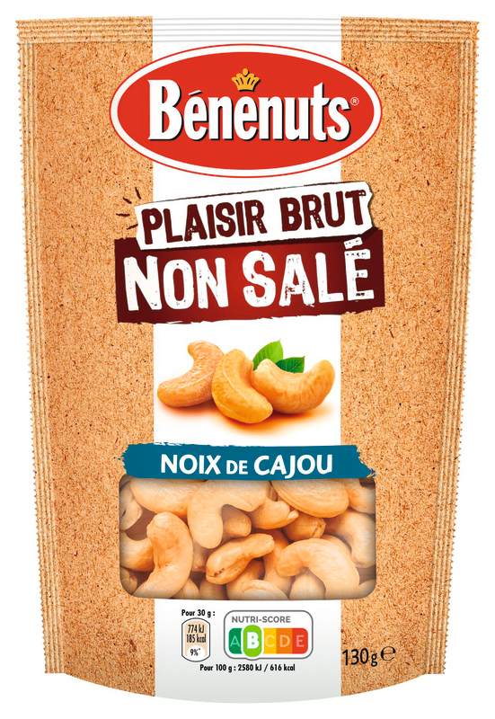 benenuts PLAISIR BRUT NON SALÉ NOIX DE CAJOU benenuts code EAN 3168930161318 