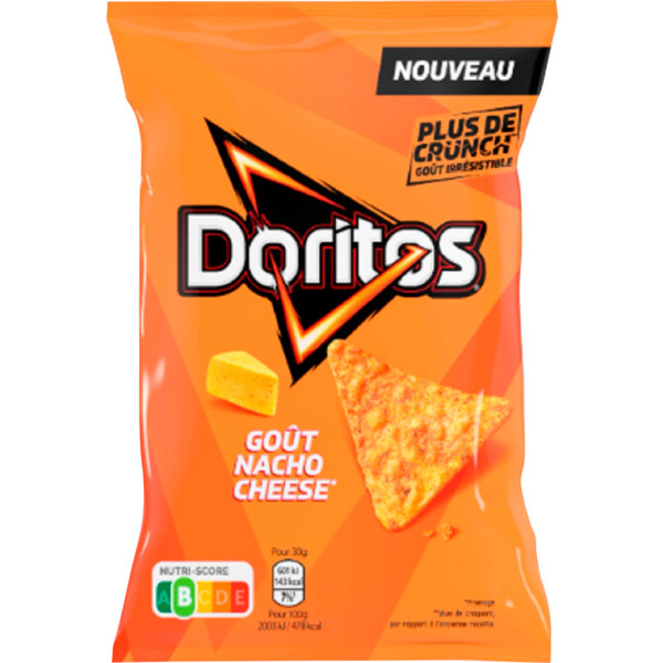  Chips Tortilla Goût Nacho Cheese Doritos code EAN 3168930173373 