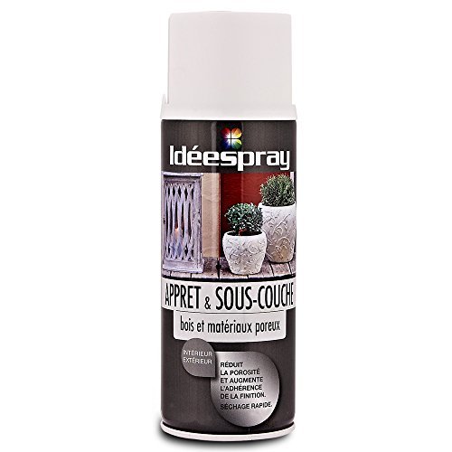 Sinto SINTO - Bombe peinture Idéespray Les apprets et sous-couches Bois et matériaux poreux - Blanc - aérosol 400 ml code EAN 3169989288056 