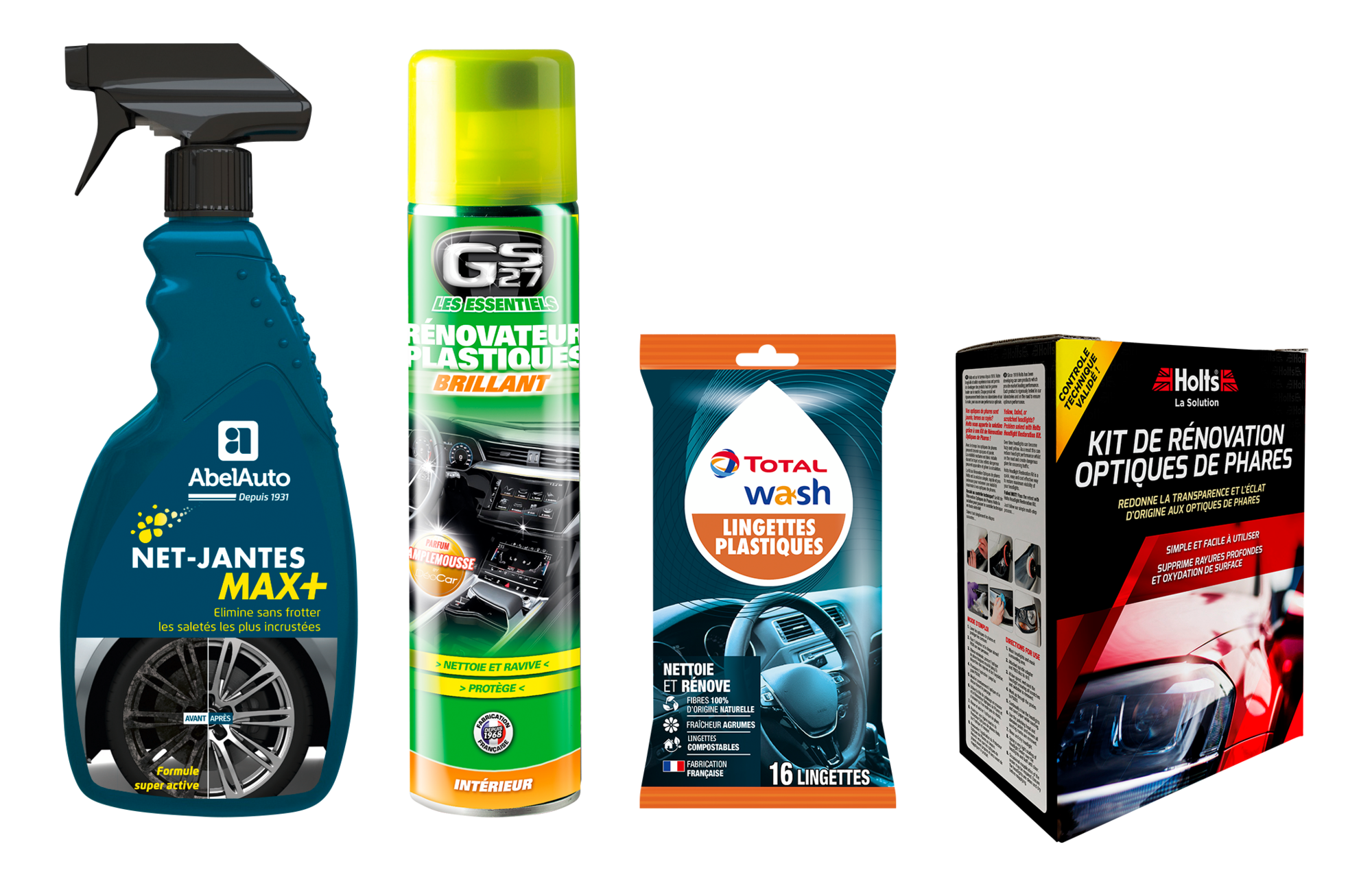 ABEL AUTO SUR LES PRODUITS PRÉSENTS EN MAGASIN DE LA GAMME DE PRODUITS D'ENTRETIEN "LES ESSENTIELS DE GS27", "TOTAL WASH", "HOLTS" ET "ABEL AUTO" code EAN 3170650905592 