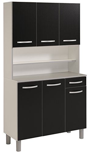 Parisot 3350 season buffet cuisine panneau de particules noir 101 x 42 x 184 cm code EAN 3170720591588 