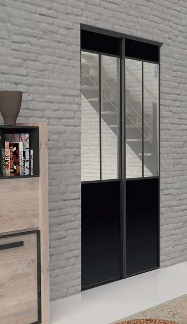 FACTORY NOIR PORTES DE PLACARD COULISSANTES code EAN 3170720610012 