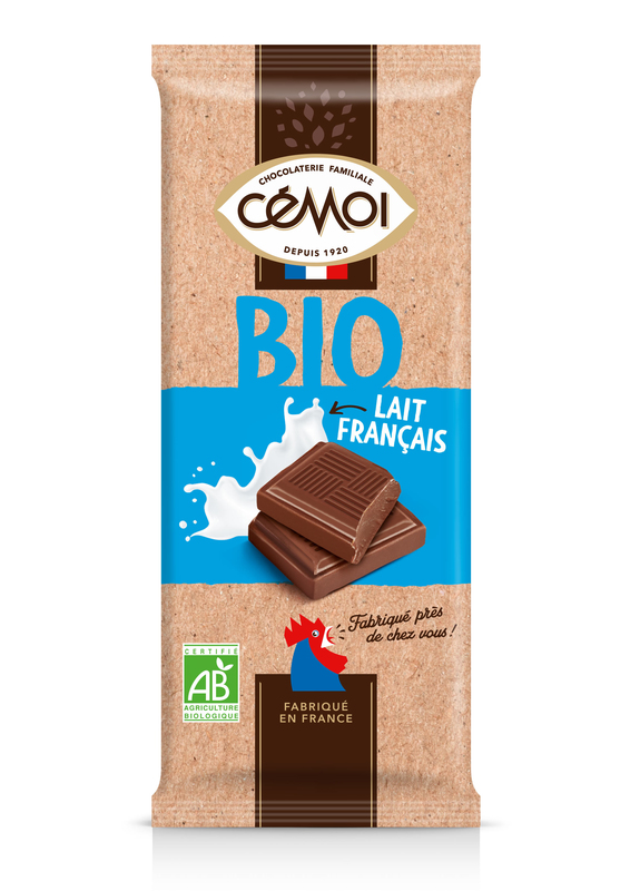 TABLETTE DE CHOCOLAT BIO LAIT Cémoi