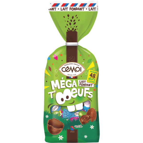 CEMOI MEGA T'OEUFS ASSORTIMENT NOIR FONDANT 
 code EAN 3173286827603 