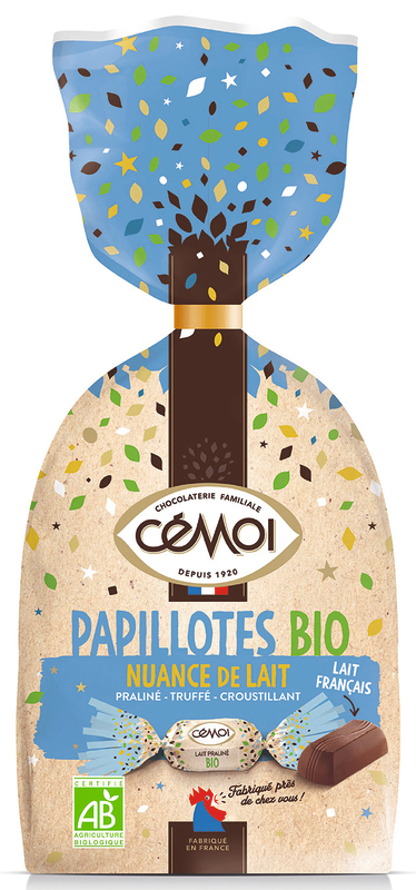 SACHET PAPILLOTES CHOCOLAT LAIT BIO CEMOI