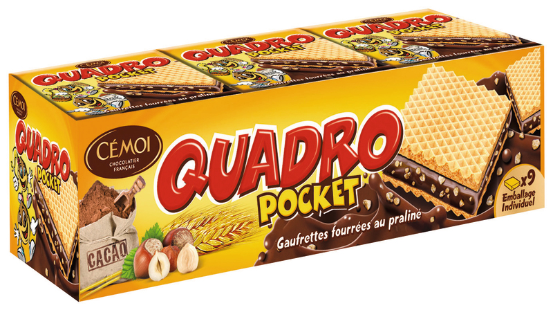 QUADRO POCKET GAUFRETTES PRALINÉ