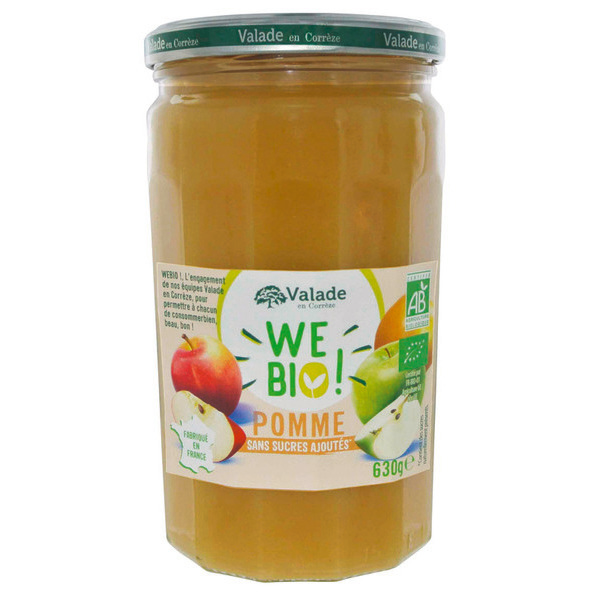 Purée de pommes sans sucres ajoutés