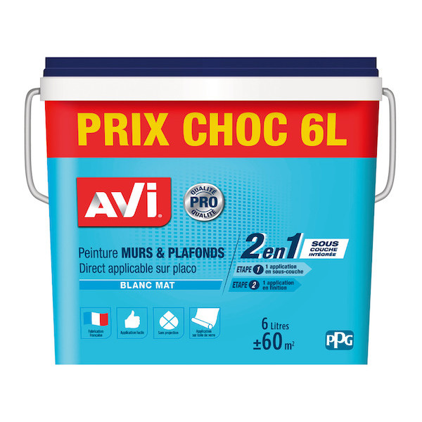  SUR LES PEINTURES MURS ET PLAFONDS DE LA MARQUE AVI code EAN 3174269070894 