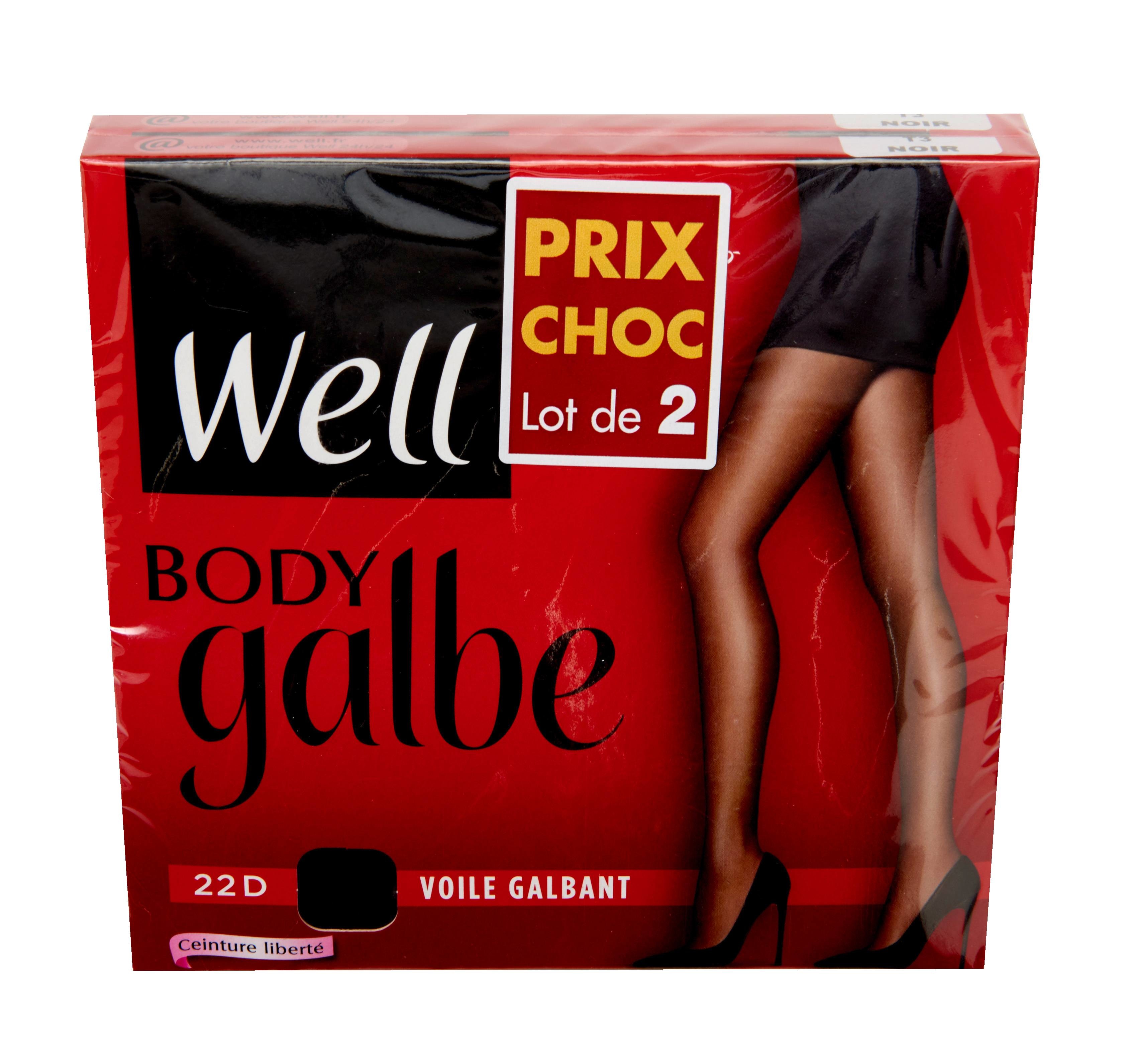 Lot de 2 collants voile galbant BODY GALBE