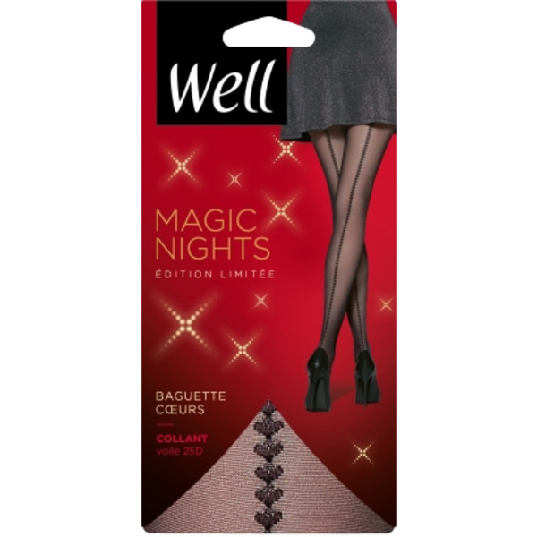WELL Collant Magic Nights baguette coeur code EAN 3174551637422 