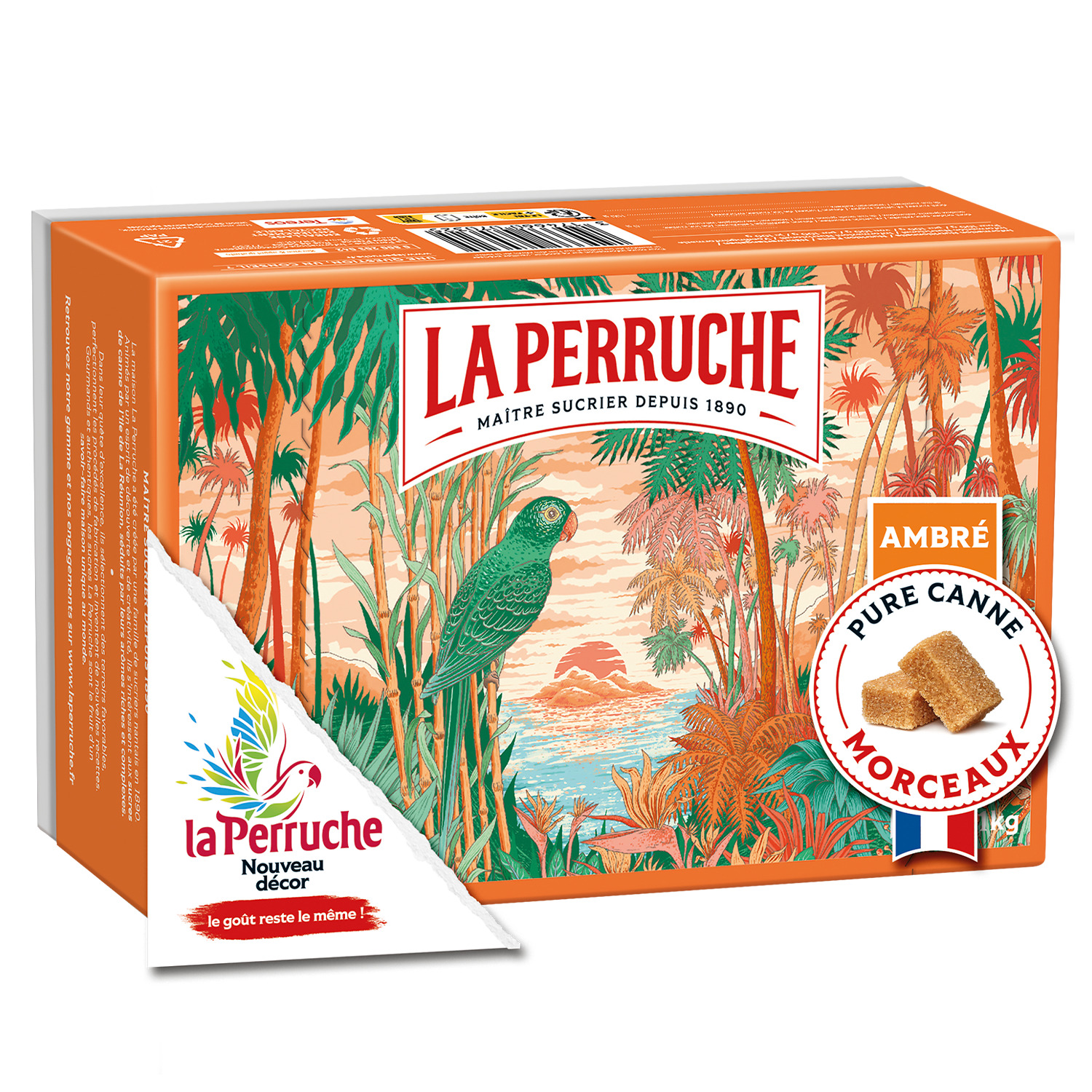  SUCRE PURE CANNE EN MORCEAUX LA PERRUCHE code EAN 3174660070325 