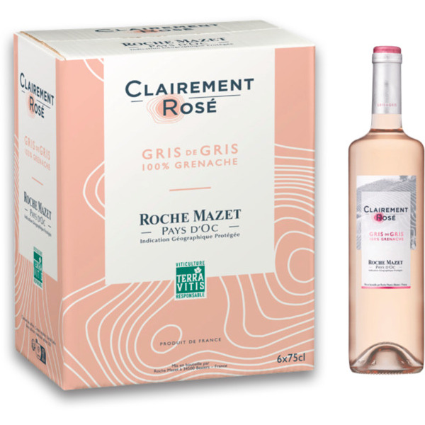 IGP PAYS D'OC CLAIREMENT ROSÉ
ROCHE MAZET