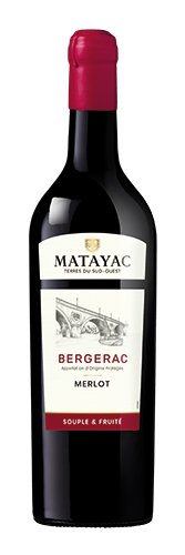  AOP BERGERAC MERLOT ROUGE “MATAYAC” 2023 code EAN 3175529668622 