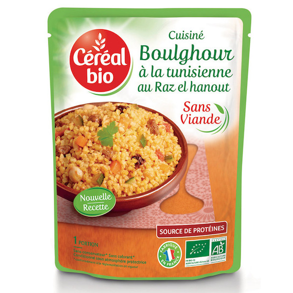 SUR TOUTE LA GAMME DES SACHETS PLATS CUISINÉS ET ACCOMPAGNEMENTS CÉRÉAL BIO 3175681072763 