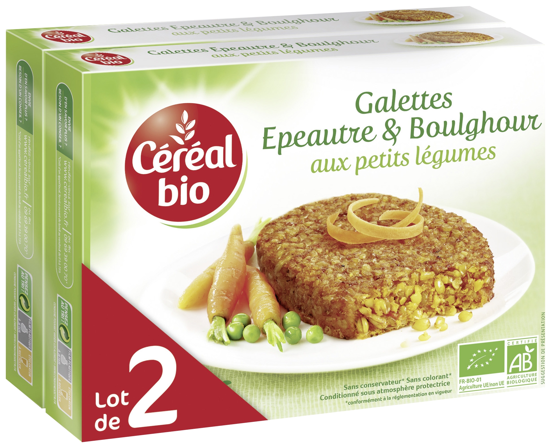 Galettes épeautre et boulghour aux petits légum...