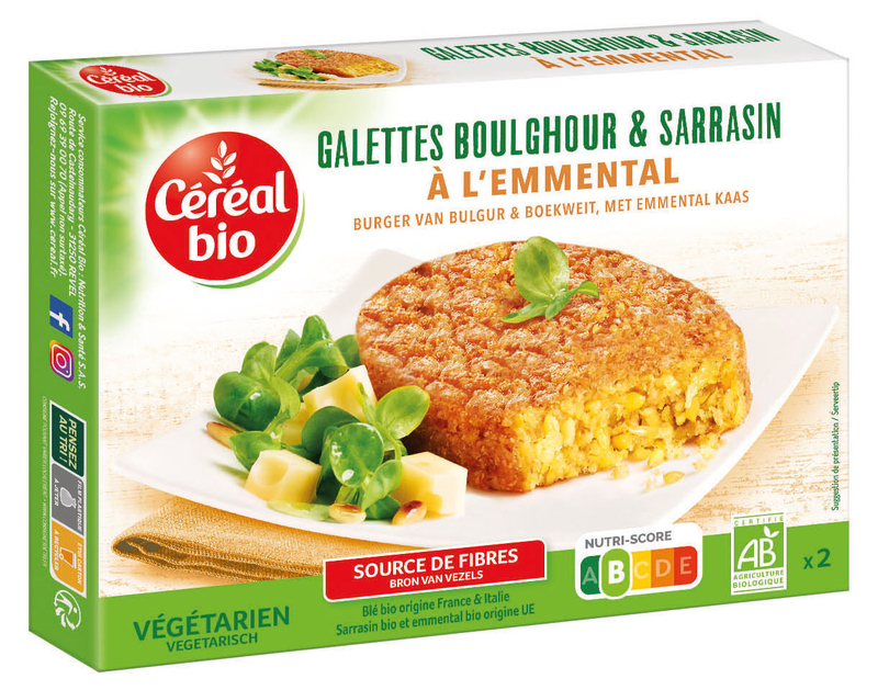 CEREAL BIO GALETTES BIO SARRASIN & BOULGHOUR À L'EMMENTAL CEREAL BIO code EAN 3175681175730 