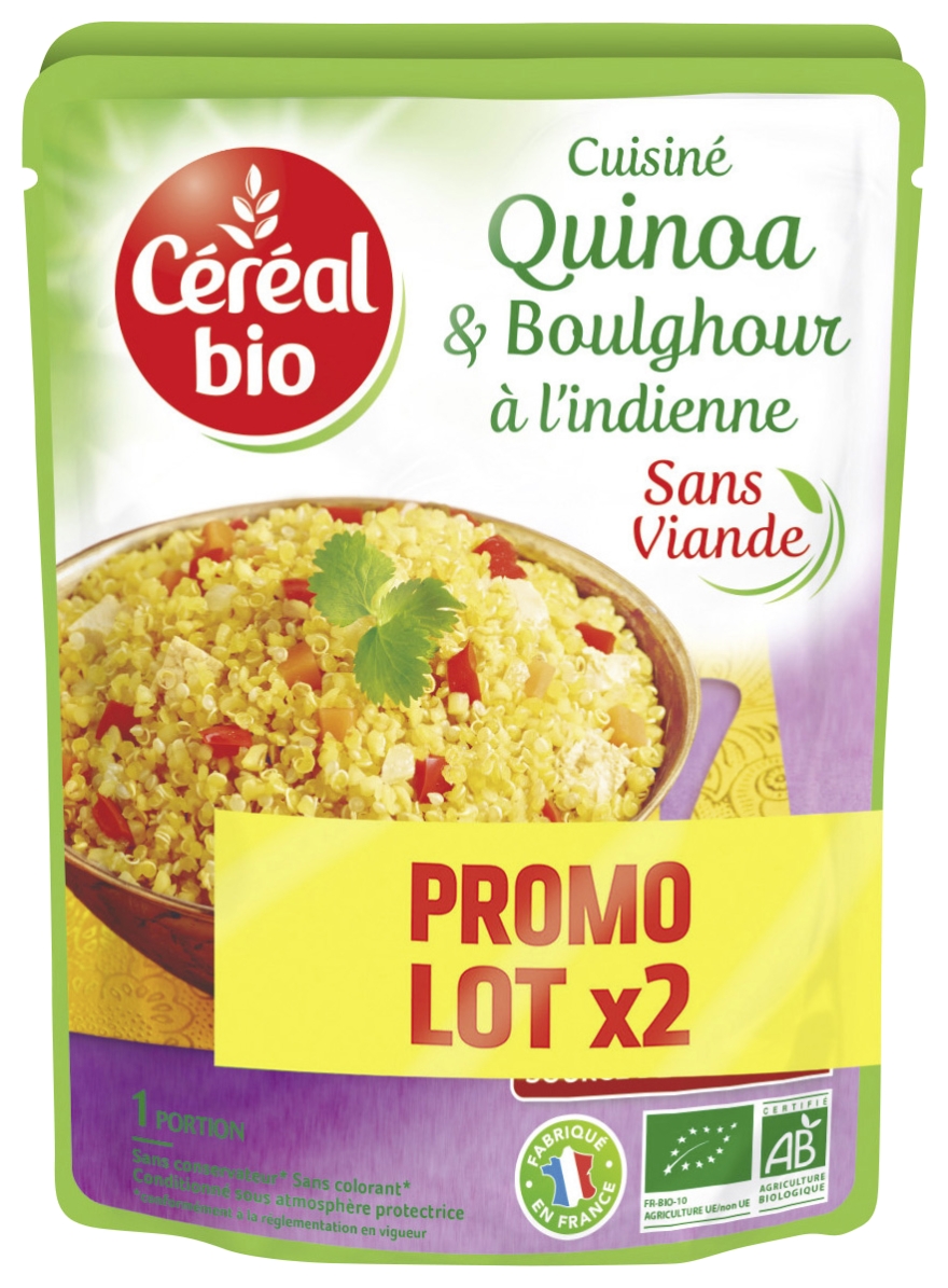 Quinoa et boulghour à l'indienne bio Céréal bio