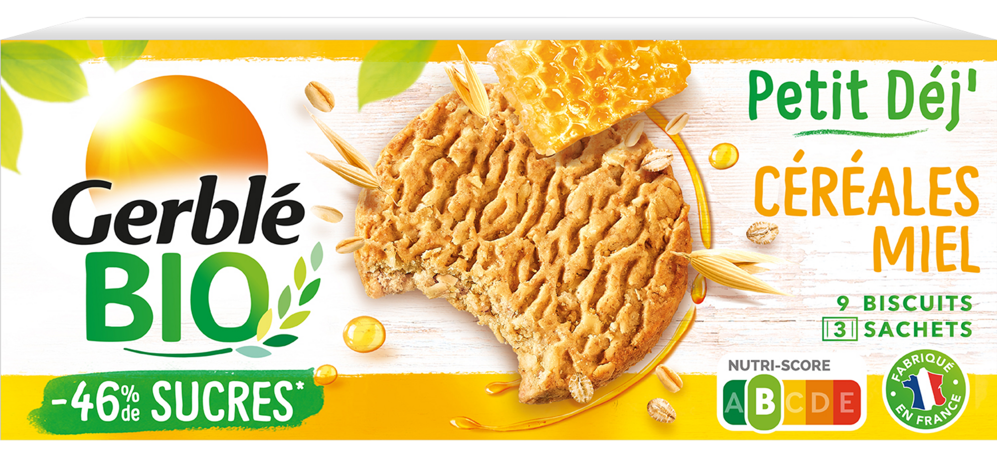 GERBLÉ BISCUITS PETIT DÉJ' BIO code EAN 3175681272934 