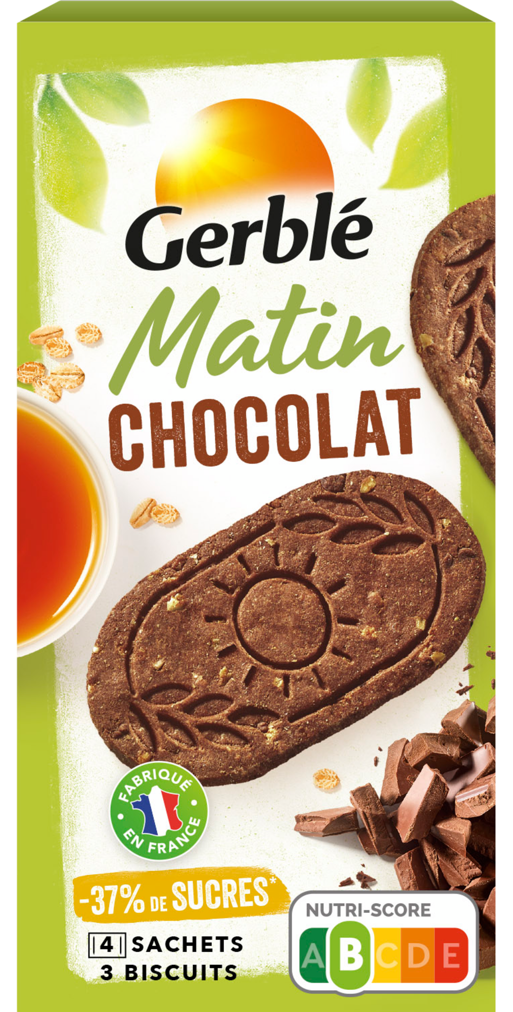 GERBLÉ MATIN BISCUITS, TARTINES OU BARRES code EAN 3175681297104 