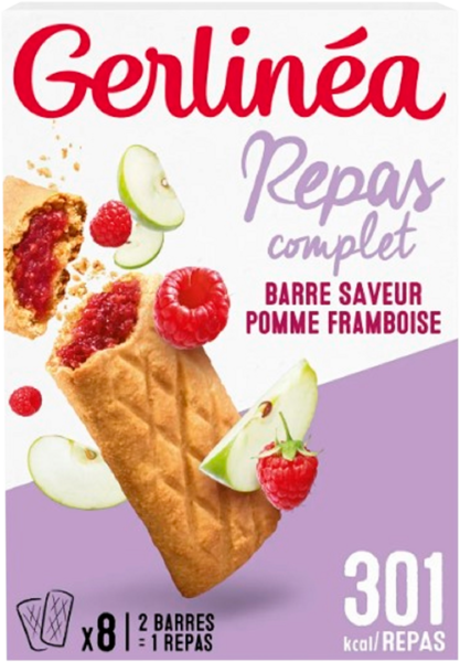  Barres Repas Complet Pomme Framboise Gerlinéa code EAN 3175681779907 