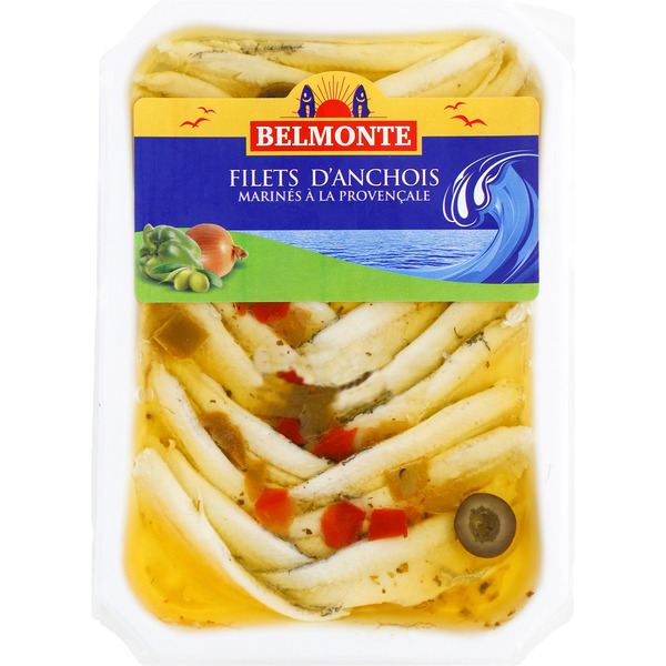 BELMONTE FILETS D'ANCHOIS MARINÉS À LA PROVENÇALE
 code EAN 3175690001204 