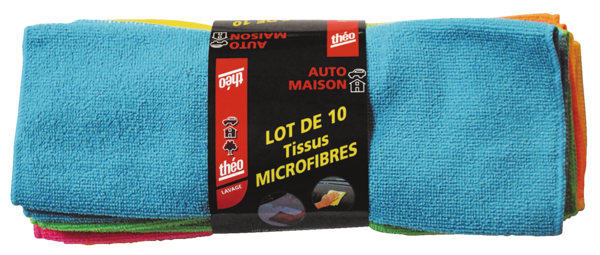  LOT 10 TISSUS MICROFIBRES  code EAN 3175980078596 