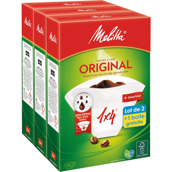  FILTRES À CAFÉ ORGINAL 1X4 code EAN 3176070200019 