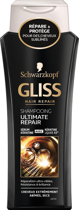 GLISS SHAMPOOING ULTIMATE REPAIR GLISS code EAN 3178040683167 