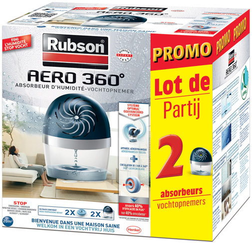 LOT DE 2 ABSORBEURS AERO 360°(1)(2)(3) + 2 RECH...