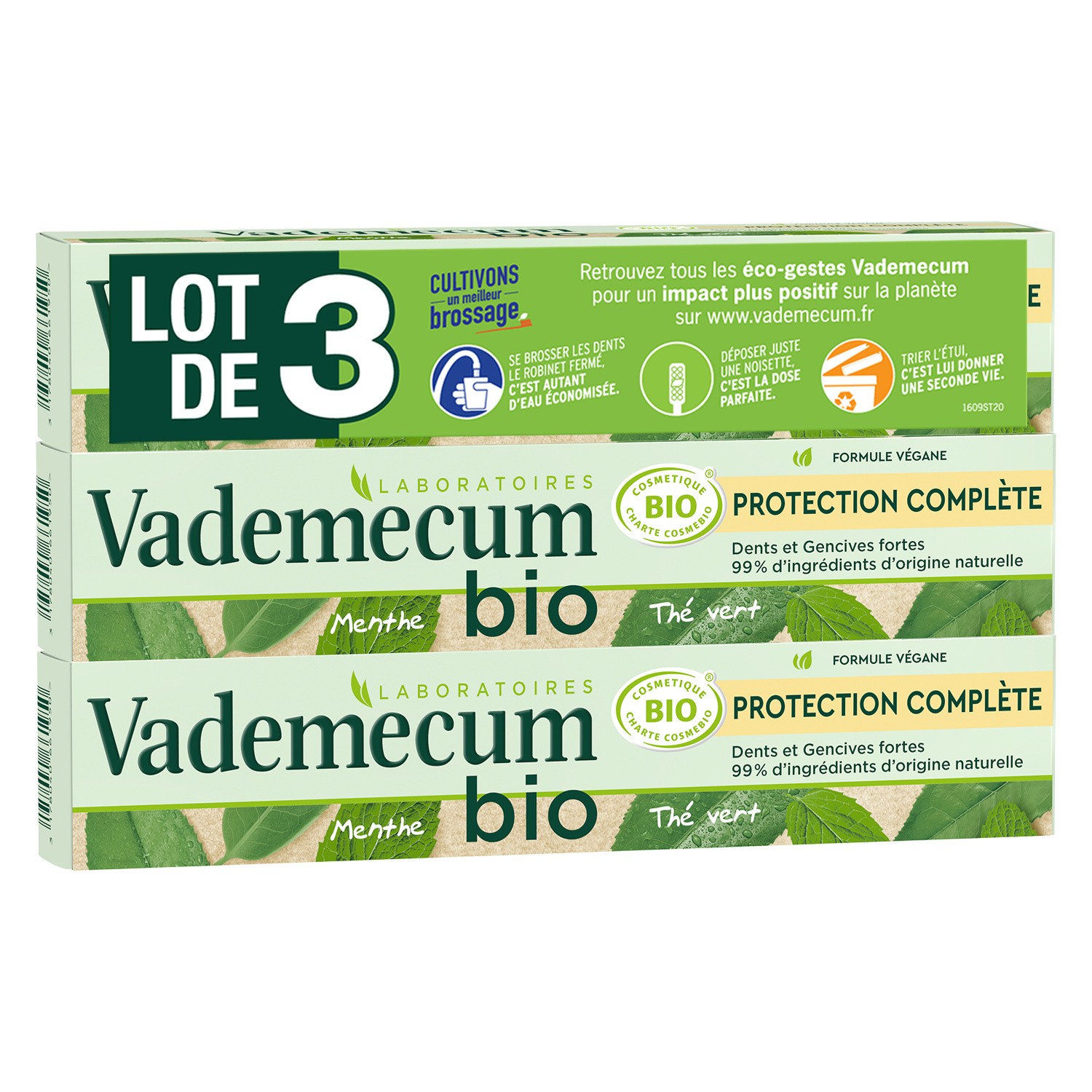 Dentifrice Protection complète au Thé vert Ment...