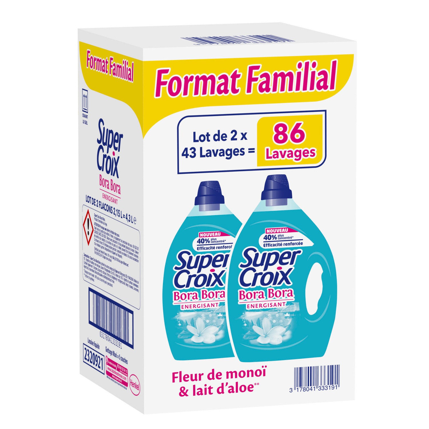 Lessive Format Familial  Bora Bora SUPER CROIX