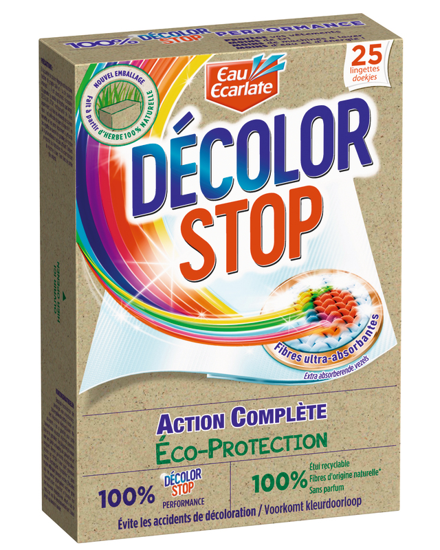 DECOLOR STOP LINGETTES ANTI DÉCOLORATION ACTION COMPLÈTE ECO PROTECTION DECOLOR STOP code EAN 3178041341660 