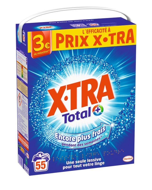 LESSIVE POUDRE TOTAL+(b) X•TRA