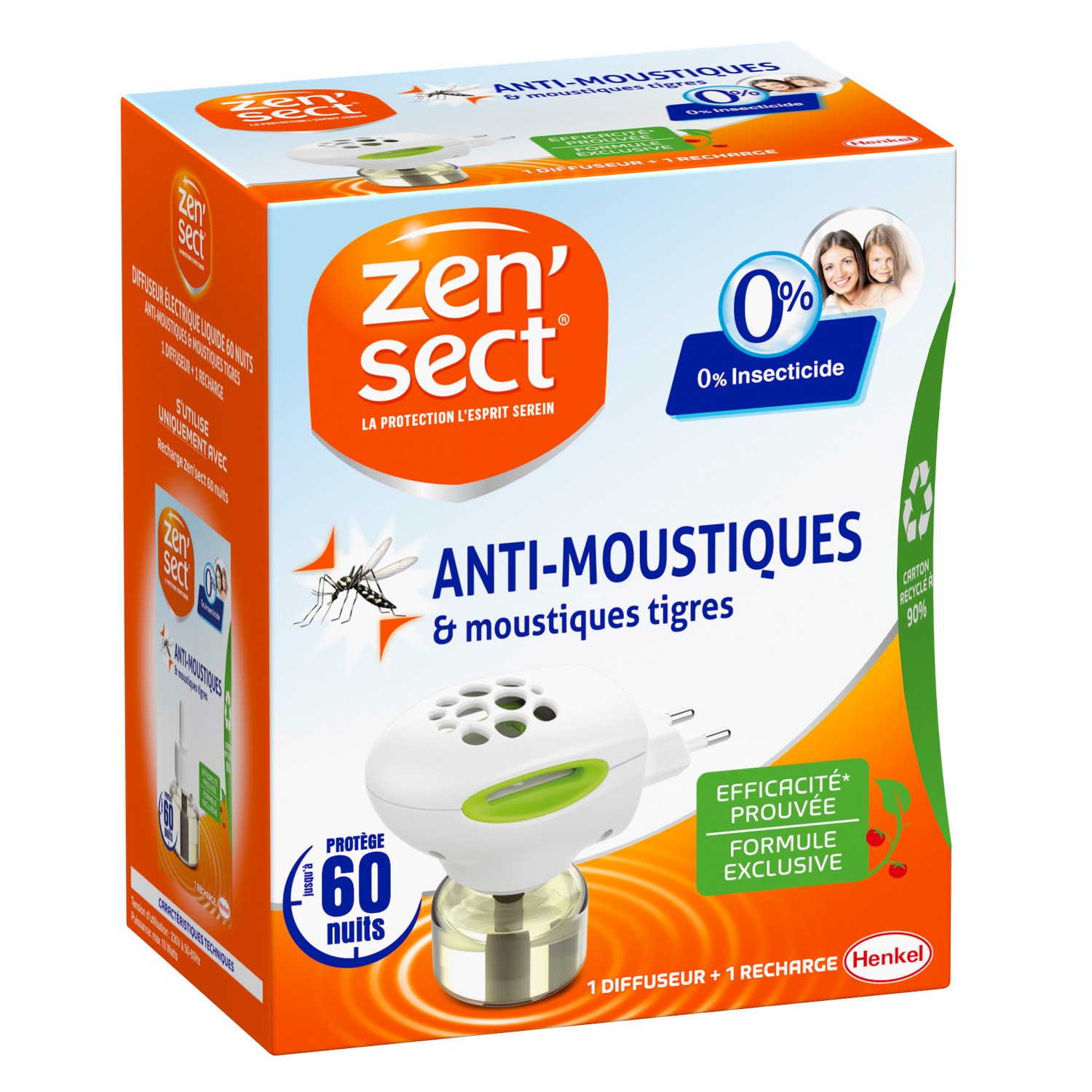 Diffuseur électrique anti-moustiques ZENSECT
