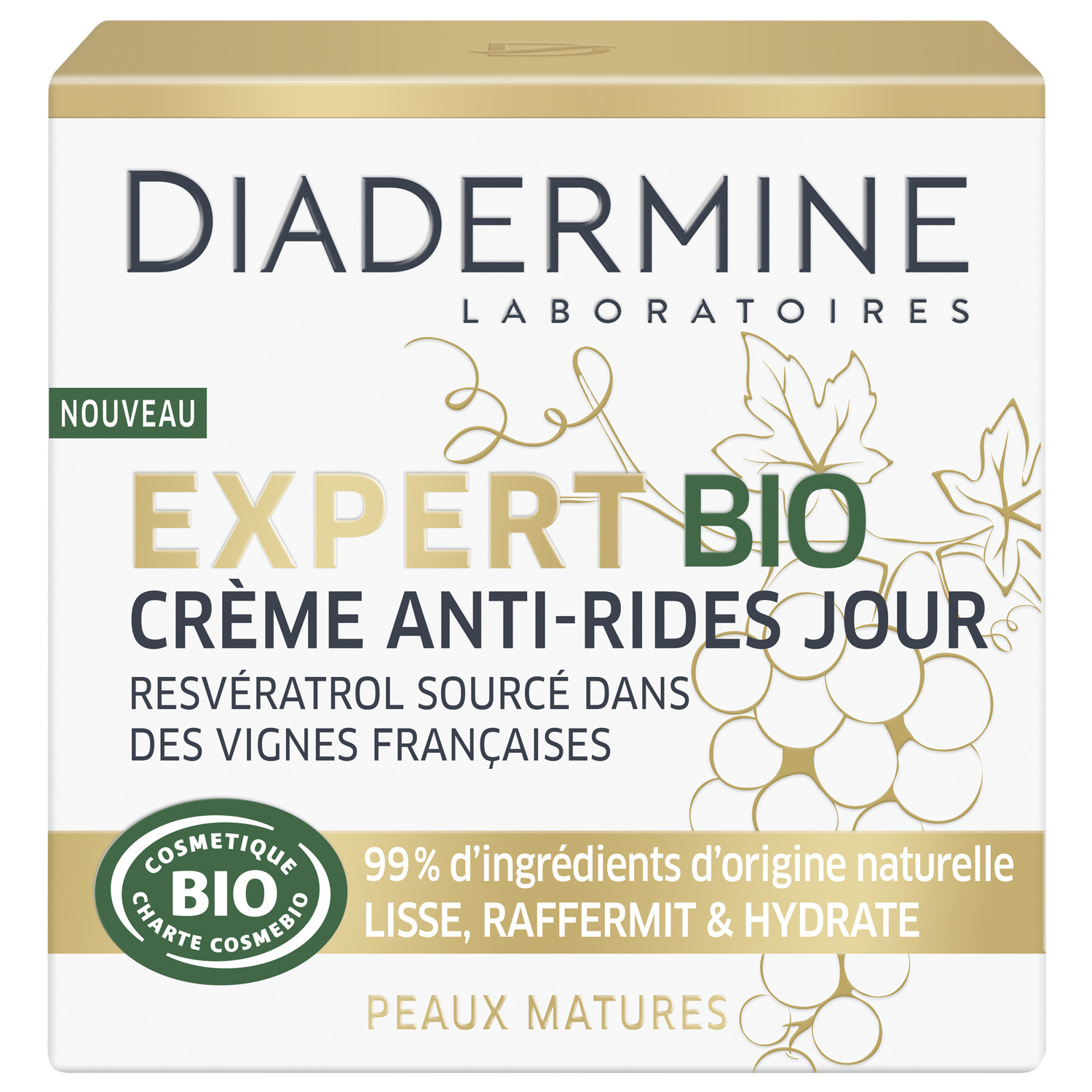 Crème visage jour expert anti-rides Bio DIADERMINE