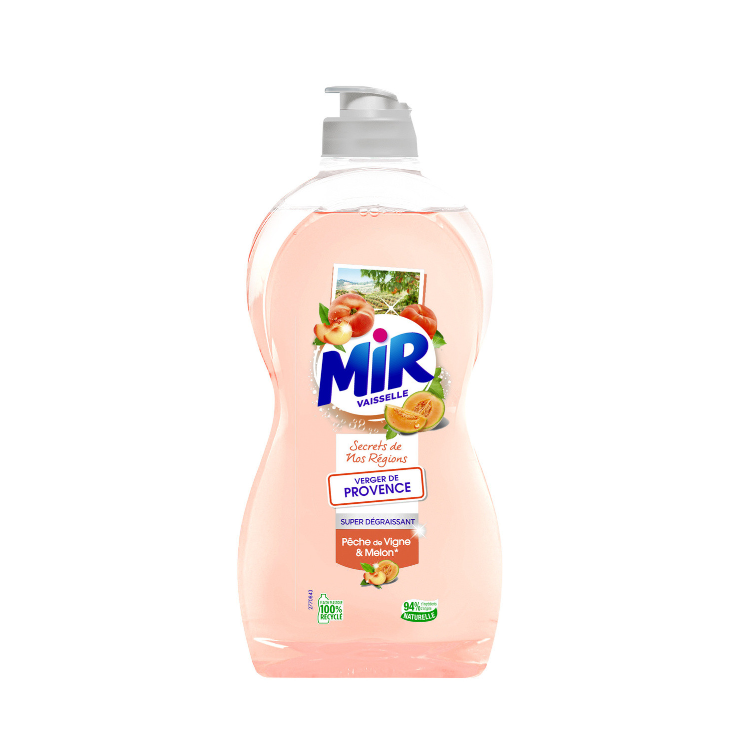 Liquide vaisselle super dégraissant pêche & mel...