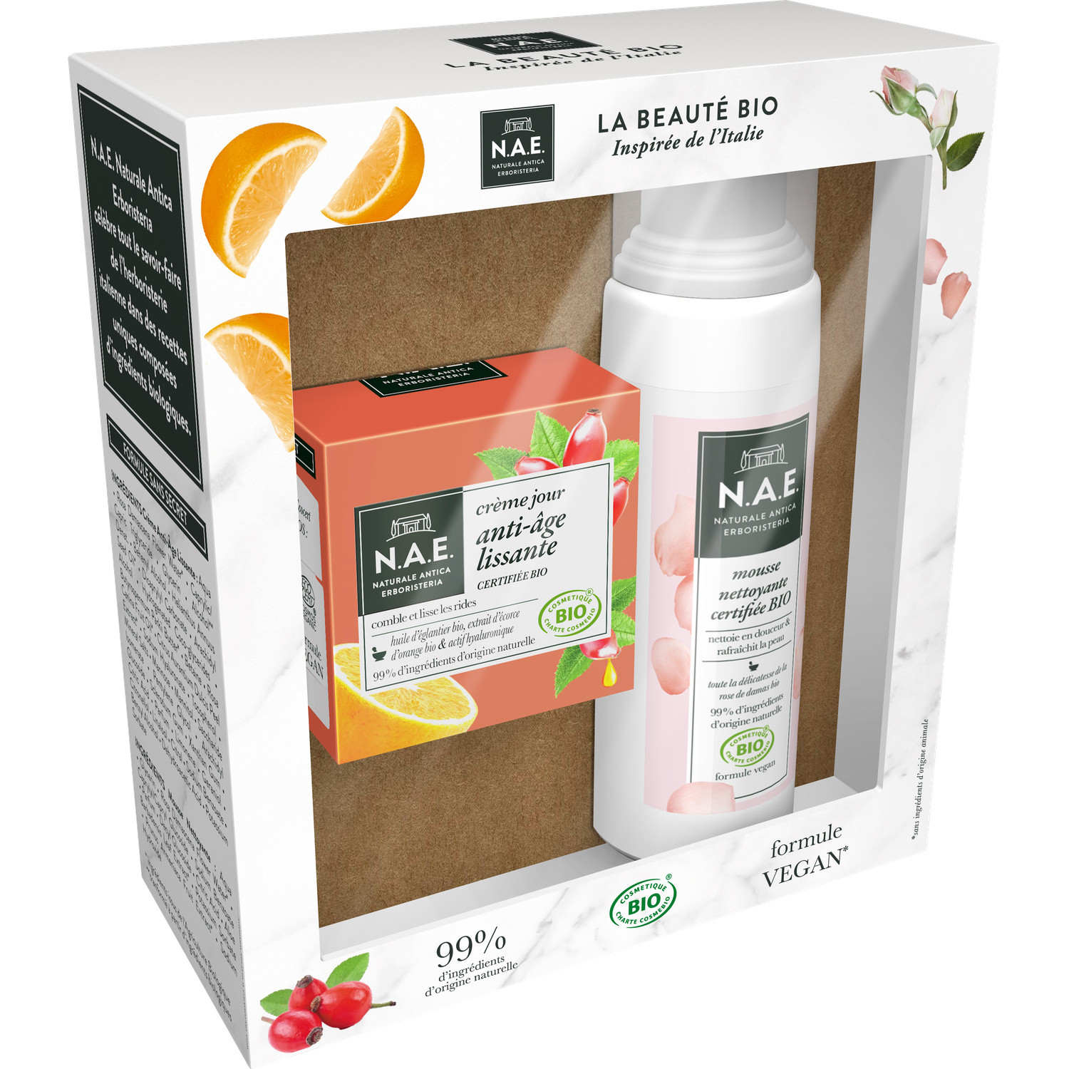 Coffret soins Créme jour anti-âge mousse nettoy...