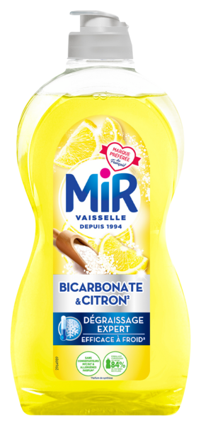 LIQUIDE VAISSELLE BICARBONATE & CITRON DÉGRAISSAGE EXPERT
3178041363846 MIR LIQUIDE VAISSELLE BICARBONATE & CITRON DÉGRAISSAGE EXPERT
3178041363846 MIR