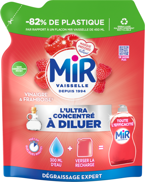 LIQUIDE VAISSELLE ULTRA CONCENTRÉ À DILUER VINA...