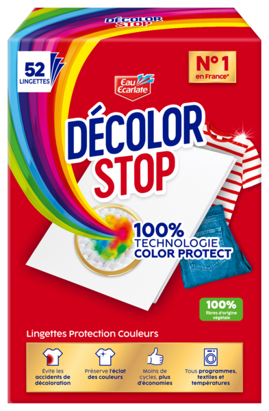  Lingettes Eau Écarlate Protections Couleurs Décolor Stop code EAN 3178041366304 