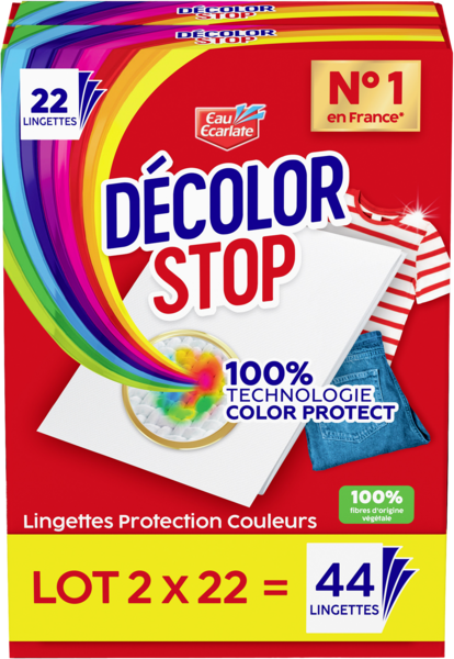 DECOLOR STOP LINGETTES PROTECTION COULEURS X22
 code EAN 3178041367684 