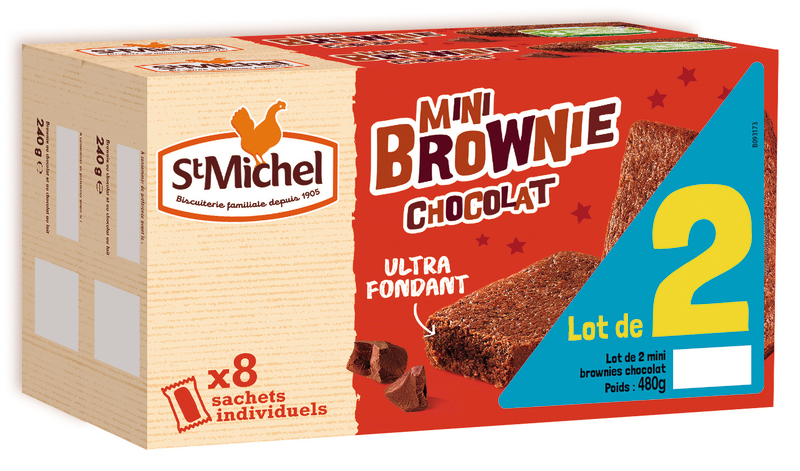 MINI BROWNIE CHOCOLAT St Michel
