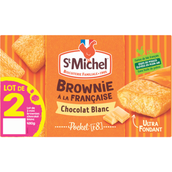 MINI BROWNIE CHOCOLAT BLANC
